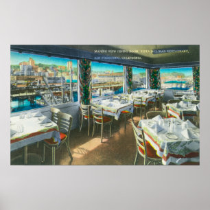 Póster Vista interior do restaurante de Vista Del Mar
