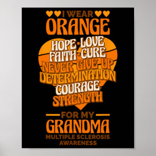 Poster Vista Laranja Para Minha Avó Esclerose Múltipla Em