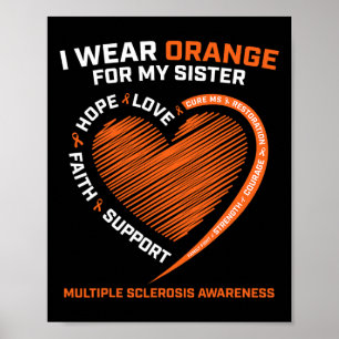 Poster Vista Laranja Para Minha Irmã Sra. Múltipla Escler