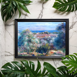 Poster Vista marítima por August Renoir