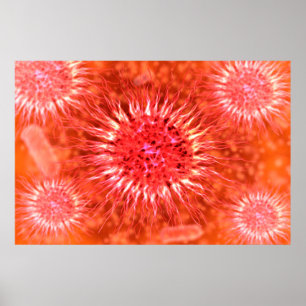 Póster Vista microscópica de Dendrimers 2