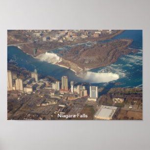 Poster Vista muito ao alto de Niagara Falls