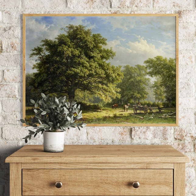 Poster Vista na Floresta Bentheim por George Andries Roth (Criador carregado)