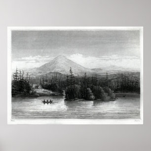 Póster Vista no lago Raquette