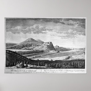 Poster Vista ocidental da cidade de Edimburgo, 1753