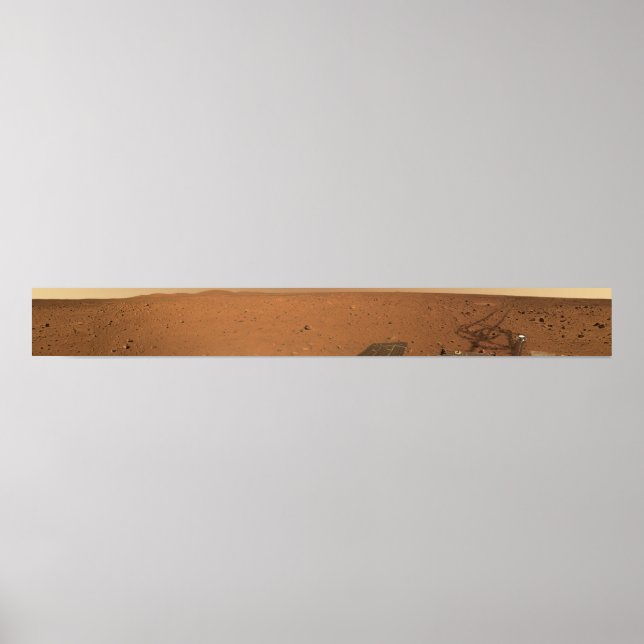 Póster Vista panorâmica de Marte 10 (Frente)