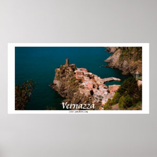 Póster Vista panorâmica de Vernazza