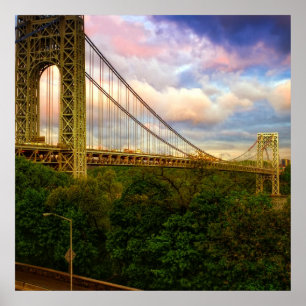 Póster Vista que olha sul - ocidental de Manhattan