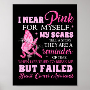 Poster Vista Rosa Para Mim Próprio As Minhas Cicatrizes,