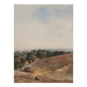 Póster Vista sobre South Downs - John Martin