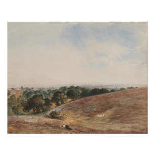 Póster Vista sobre South Downs - John Martin