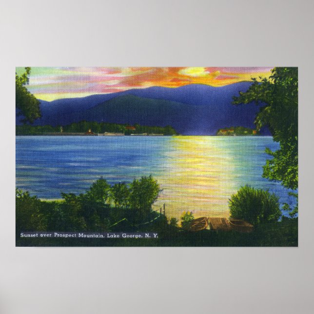 Poster Vista Sunset da Montanha Potencial (Frente)