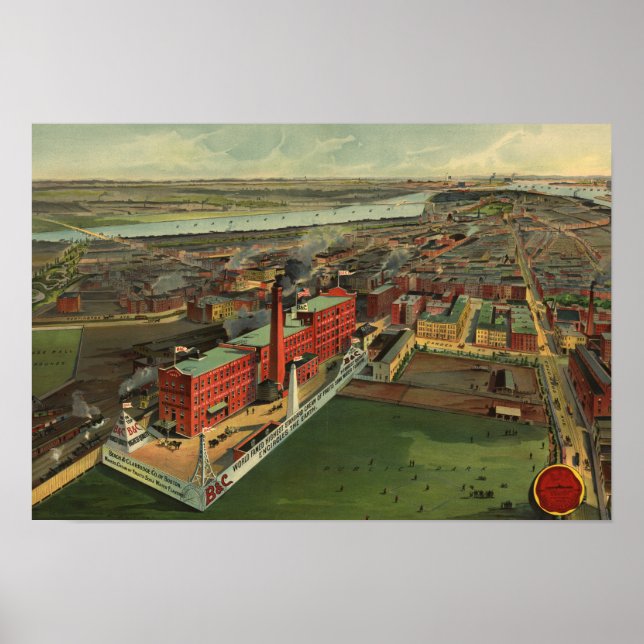 Poster Vista visual das aves da época de Boston, na Circa (Frente)