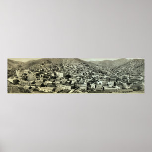 Poster Vista visual de Bisbee, AZ Vintage, 1916