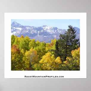 Póster Vistas das montanhas rochosas de Colorado
