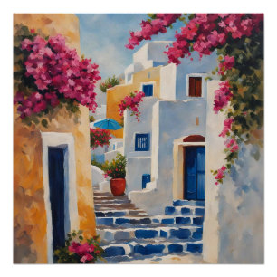 Póster Vistas Icônicas da Oia