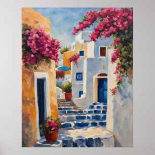 Poster Vistas Icônicas de Oia