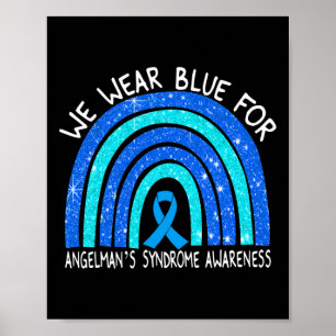 Poster Visto Azul para Síndrome de Angelman Ra Azul Fita