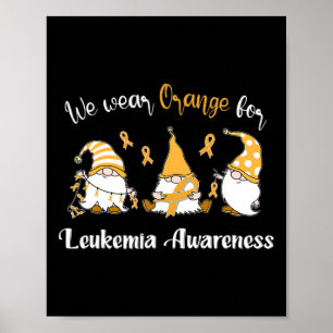 Poster Visto Com Laranja Para Sensibilização Para A Leuce