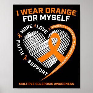 Poster Visto Laranja Eu Próprio Sensibilização para Escle