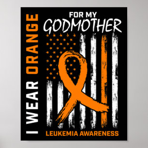 Poster Visto Laranja Para A Madrinha Leucemia - Ameria
