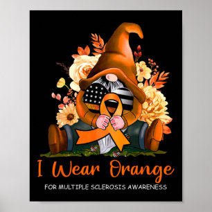 Poster Visto Laranja Para Sensibilização Para A Esclerose