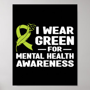Poster Visto Verde Para Sensibilização Para A Saúde Menta