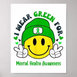 Poster Visto Verde Para Sensibilização Para A Saúde Menta