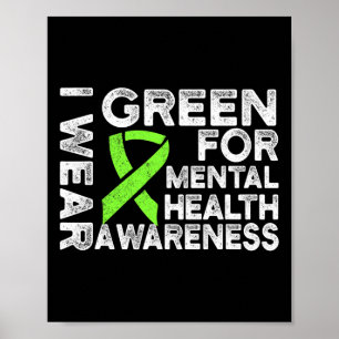 Poster Visto Verde Para Sensibilização Para A Saúde Menta