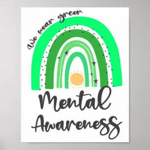 Poster Visto Verde Para Sensibilização Para A Saúde Menta