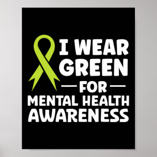Poster Visto Verde Para Sensibilização Para A Saúde Menta