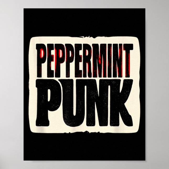 Poster Visual de Punk de Hortelã Pimenta para Meninos e M (Frente)