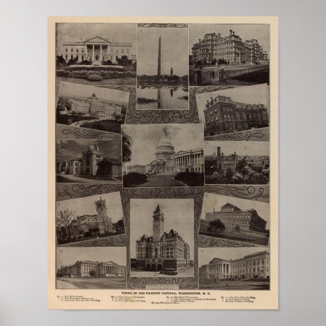 Póster Visualiza Washington, DC (Frente)