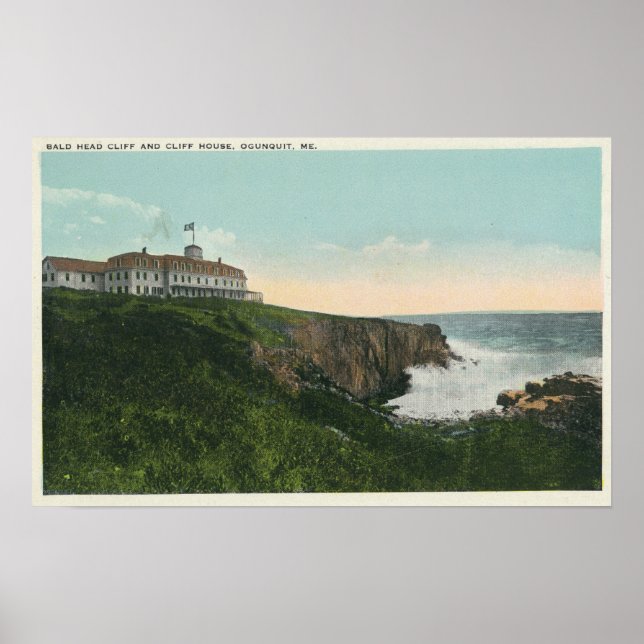 Póster Visualização do Cliff Cabeça Sálida e Exterior do  (Frente)