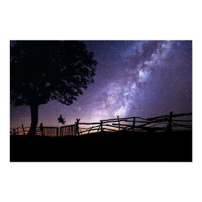 Póster Visualizando o Universo a partir de um Swing (Frente)