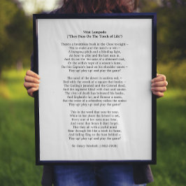 Poster Vitai Lampada Newbolt Poem