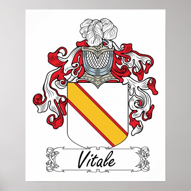 Poster Vitale Family Crest (Frente)