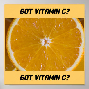 Póster Vitamina obtida C?
