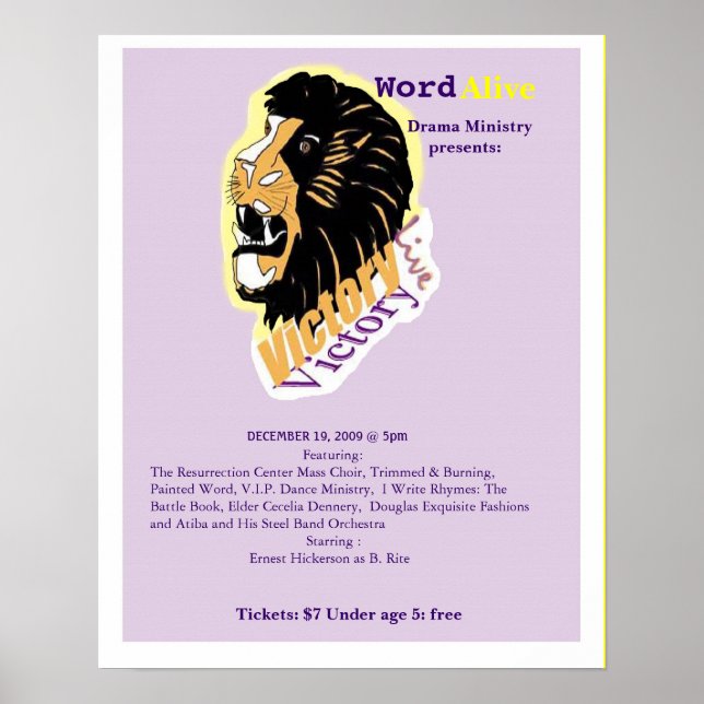 Poster vitória, ... (Frente)