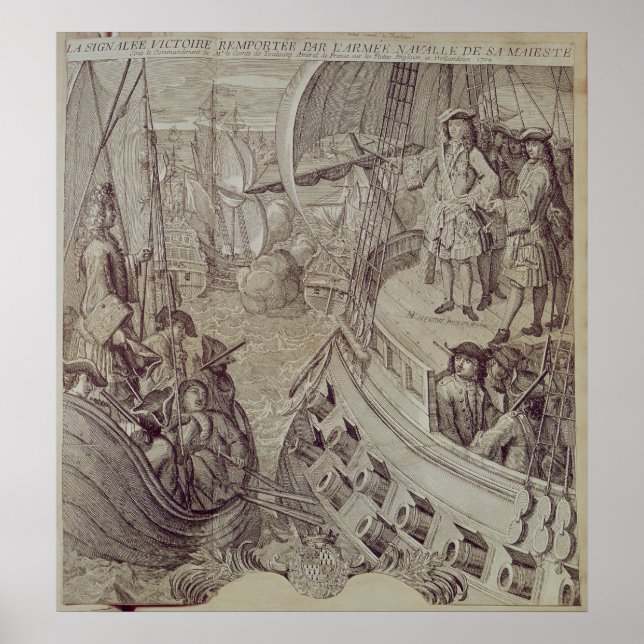 Poster Vitória do Marinho de Luís XIV (Frente)