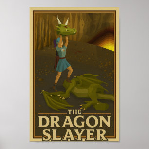 Poster Vitória em Dragon Slayer (OSRS - Old School RuneSc