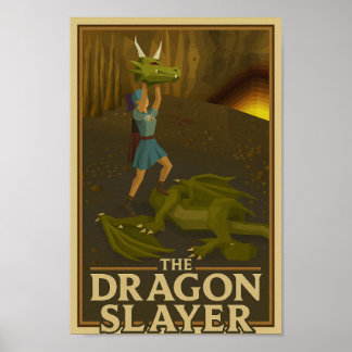 Poster Vitória em Dragon Slayer (OSRS - Old School RuneSc