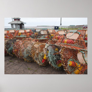 Póster Vitória, Ilha do Príncipe Eduardo. Armadilhas de c