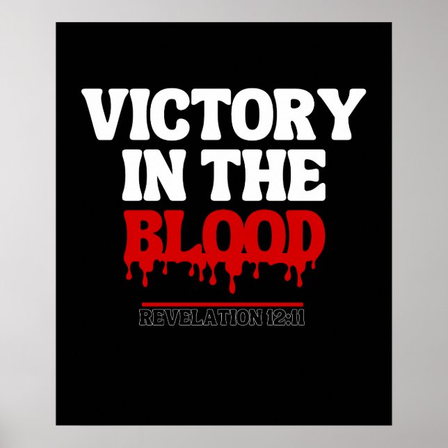 Poster Vitória no Sangue - Revelação 12:11 (Frente)