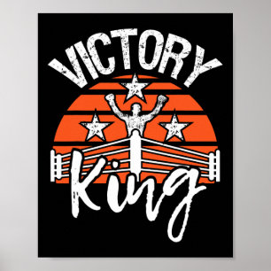 Poster Vitória Rei - Amante do Boxe Ginásio Boxeador Kick
