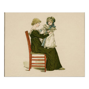 Póster Vitoriano Baby Greenaway Mãe