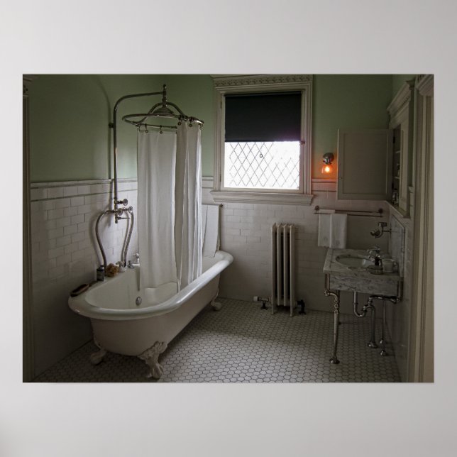 Póster Vitoriano Campbell House Bathroom (Frente)