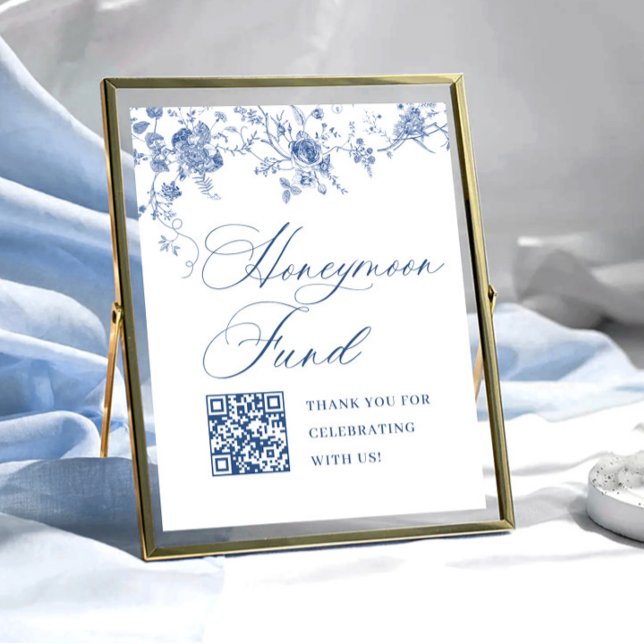 Poster Vitoriano Dusty Sinal de Casamento de Jardim Azul  (Criador carregado)