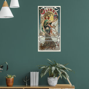 Poster Vitoriano Era Art Nouveau Bolachas Francesas Anúnc