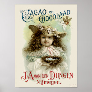 Poster Vitoriano Era Chocolate Cacau e